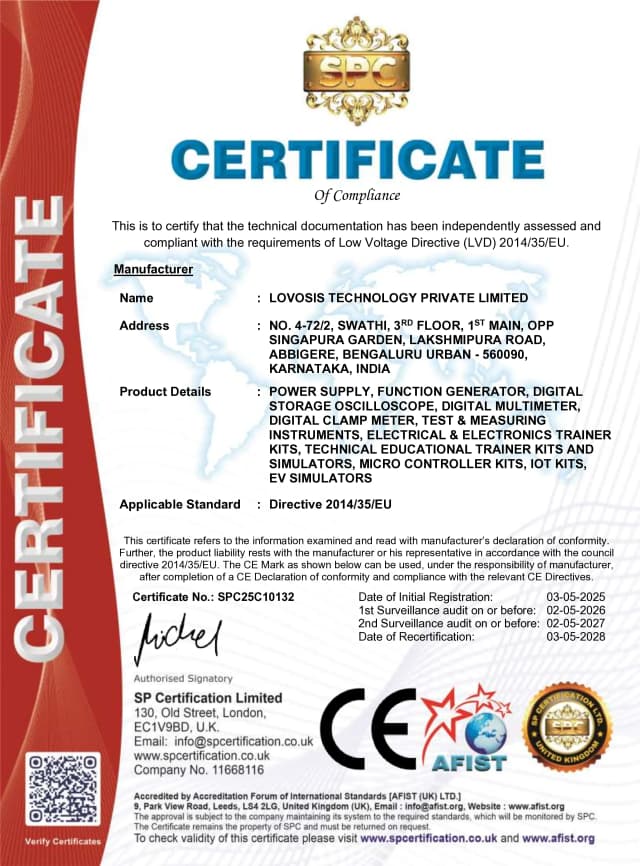 9. Certificate of Compliance